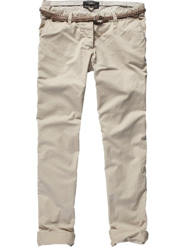 Maison Scotch Damen Hose 12210280861 - lt weight pima CO chino w/ belt, Gr. 28/34, Beige ( Preisvergleich