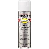 Rust-Oleum 7592838 Professional High Performance Enamel Spray Paint, Gloss White, 15-Ounce