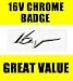 Chrome 16v 16 V Sport Badge Self adhesive