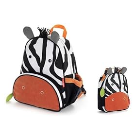 Skip Hop Zoo Backpack and Lunchie- Zebra