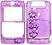 Purple Hawaii - Motorola Q Protective Hard Case / Moto Q Snap on Hard Case Fa