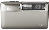 Kodak SLICE Touchscreen Camera - Nickel (14MP, 5x Optical Zoom) 3.5 inch LCD