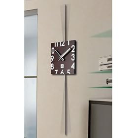 Wood Square Pendulum Wall Clock