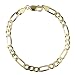 14k Yellow Gold 6.1mm Men's Figaro Bracelet, 8.25