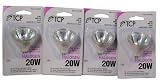 Lot of 4 Halogen 20 Watts Flood Light Bulbs 12V MR-16