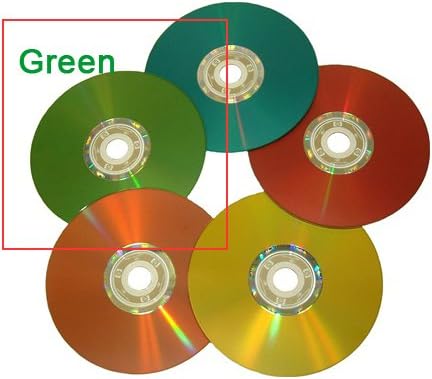100pc Gigablock LightScribe Green Colored DVD-R 16x LS Printable Blank Media