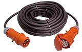 AS-Schwabe 61015 CEE-Verl&auml;ngerung 25 Meter H07RN-F 5G2,5, 400 Volt, 16 Ampere, 5polig, IP44 Aussenbereich
