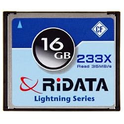 RiDATA 16GB 233X Compact Flash CF Lightning Series