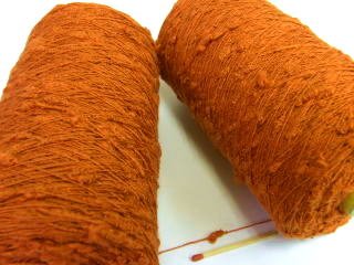 シルクコブ撚り（レンガ）　フシとコブの共同作業で世界でたった一つの作品に！