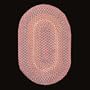 Braided Rugs Mauve Nylon, Braided Rug Lancaster Mauve Nylon 8 x 11