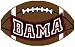 Alabama Crimson Tide 24x15 Small Football Rug