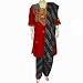 Womens Salwar Kurta Cotton Printed Embroidered Dress Size M (slk384a)