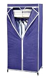 WENKO 4381610100 Kleiderschrank Air XXL - mit Ablage, atmungsaktives Vlies, 75 x 200 x 60 cm, blau