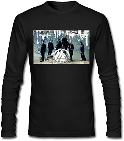 HAGBK Men's Linkin Park Long Sleeve T-Shirt Black US Size XXL,100% Cotton