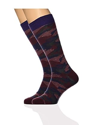 ISOK Pack x 2 Calcetines N° 078 (Rojo)