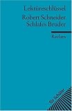 book cover Robert Schneider: Schlafes Bruder. Lektüreschlüssel - Mario Leis