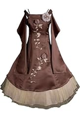 Girls Ankle Length Flower-Girl Dress/Pageant Dress/Wedding Dress 