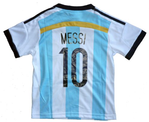2014 ARGENTINA MESSI 10 HOME FOOTBALL SOCCER KIDS JERSEY + FREE GIFT