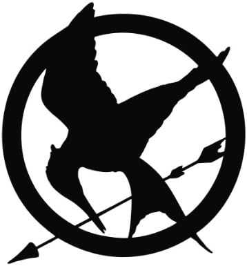 Mockingjay The Hunger Games Vinyl Decal Sticker BLACK