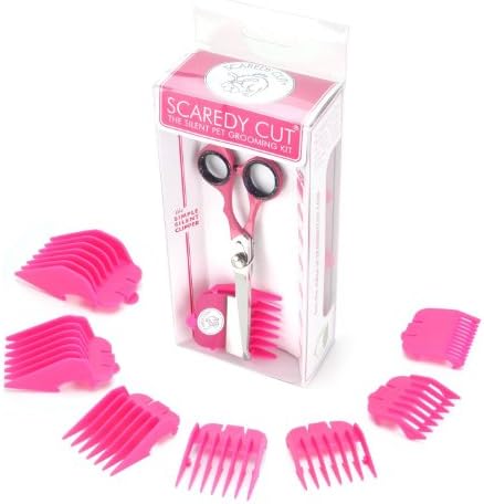 Scaredy Cut Silent Pet Clipper in Pink with Tropiclean Tangle Remover