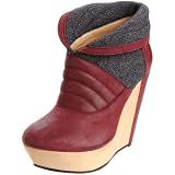 Messeca Women's Charmene Ankle Boot, Wine, 7.5 M US