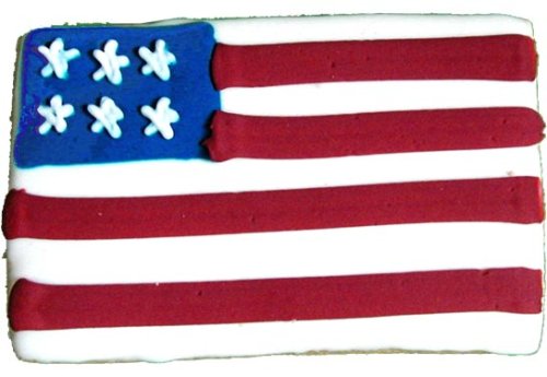 Beautiful Cookies Organic Party Favors-Flag Organic Cookies Cookies, 10 Cookies