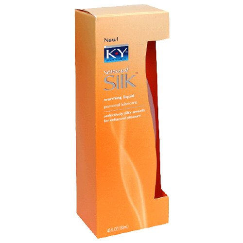 K-Y Sensual Silk Warming Liquid Personal Lubricant, 4.5-Ounce Bottles (Pack of 2)