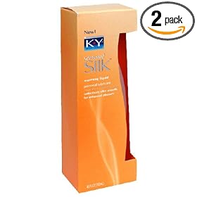 K-Y Sensual Silk Warming Liquid Personal Lubricant, 4.5-Ounce Bottles (Pack of 2)