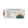 100-Bulb String Lights Set of 2 - Clear/ Green Wire