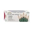 100-Bulb String Lights Set of 2 - Clear/ Green Wire