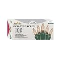 100-Bulb String Lights Set of 2 - Clear/ Green Wire