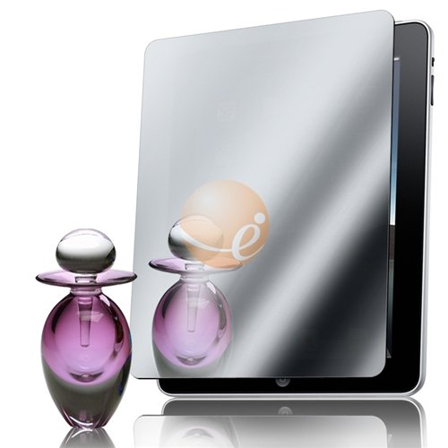 Apple iPad Combo: White USB Travel Charger Adapter + Mirror Screen Protector for Apple iPad 16GB / 32GB / 64GB