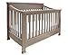 Million Dollar Baby Classic Foothill 4-in-1 Convertible Crib With Toddler Rail, Weathered Grey