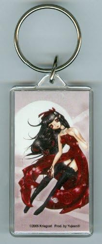 Krisgoat - Dark Valentine Anime Girl - Acrylic Keychain