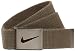Nike Belts Men's Cutout Swoosh Military Buckle Belt