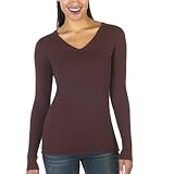Mossimo® Black: Ultra Soft Long-Sleeve V-Neck Sweater - Garnet Rose