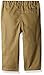 Nautica Baby Three Piece Set with Woven, Quarter Zip Sweater, Flat Front Twill Pants, Ivory, 6-9 Months