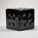 Lounge Hocker Sitzwürfel [CLUB-CUBE], PU-Leder, schwarz