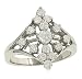 Ladies Round Cluster Style Fashion Diamond Ring Diamond 1.00cttw Gh/Si2