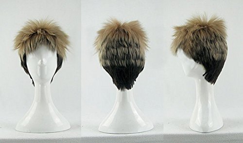Japanese Anime Wig Attack On Titan Jean Kirstein 30cm Short Straight + Wigs Cap