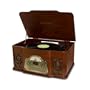 Electrohome EANOS501 3-in-1 Real Wood Stereo System with AM/FM Radio, CD and Full Size Record Player