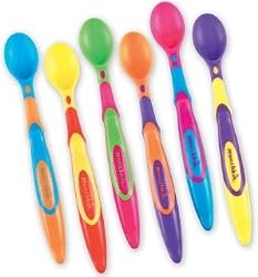 Munchkin 6 Pack Soft-Tip Infant Spoon, Colors May Vary