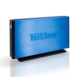 TrekStor DataStation maxi m.ub externe Festplatte 750 GB USB 2.0 blau mit Datenrettungs- Service