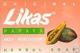 Likas Papaya Herbal Soap - 135 Gm Bar