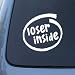 LOSER INSIDE - Vinyl Car Decal Sticker #1808 | Vinyl Color: White