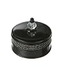 Sparkeltini Resin Lidded Trinket Box with Rhinestones