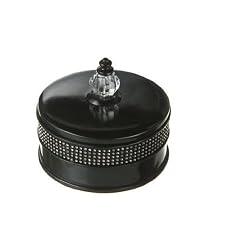 Sparkeltini Resin Lidded Trinket Box with Rhinestones