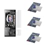 Premium Reusable LCD Screen Protector with Lint Cleaning Cloth -3 Packs for HTC Touch Diamond P3700 Smartphone