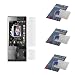 Premium Reusable LCD Screen Protector with Lint Cleaning Cloth -3 Packs for HTC Touch Diamond P3700 Smartphone
