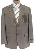 Tasso Elba Mens SB 2 Button Taupe Weave Wool Silk Suit - Size 42S Tasso Elba Mens SB 2 Button Taupe Weave Wool Silk Suit - Size 42S